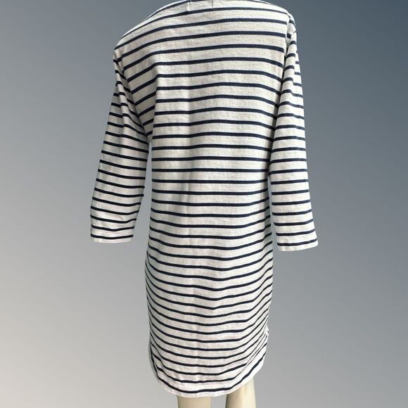 Vineyard Vines Womens Dress Sz M 100% Cotton Stripes Nautical Coastal Casual - Picture 5 of 9